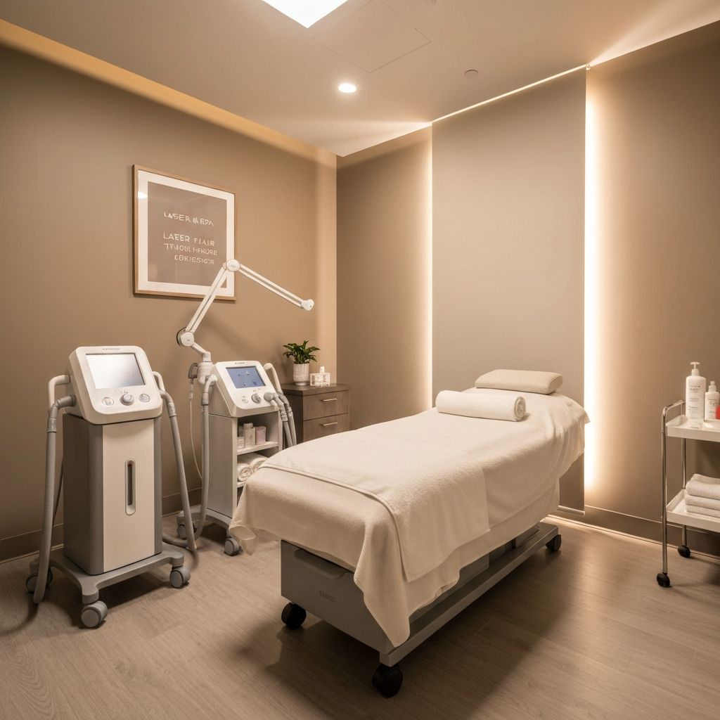 Modern laser treatment room